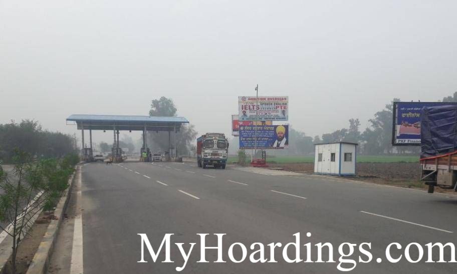 Unipole at Toll Plaza in Sangrur- Dhuri, Best outdoor advertising company Sangrur